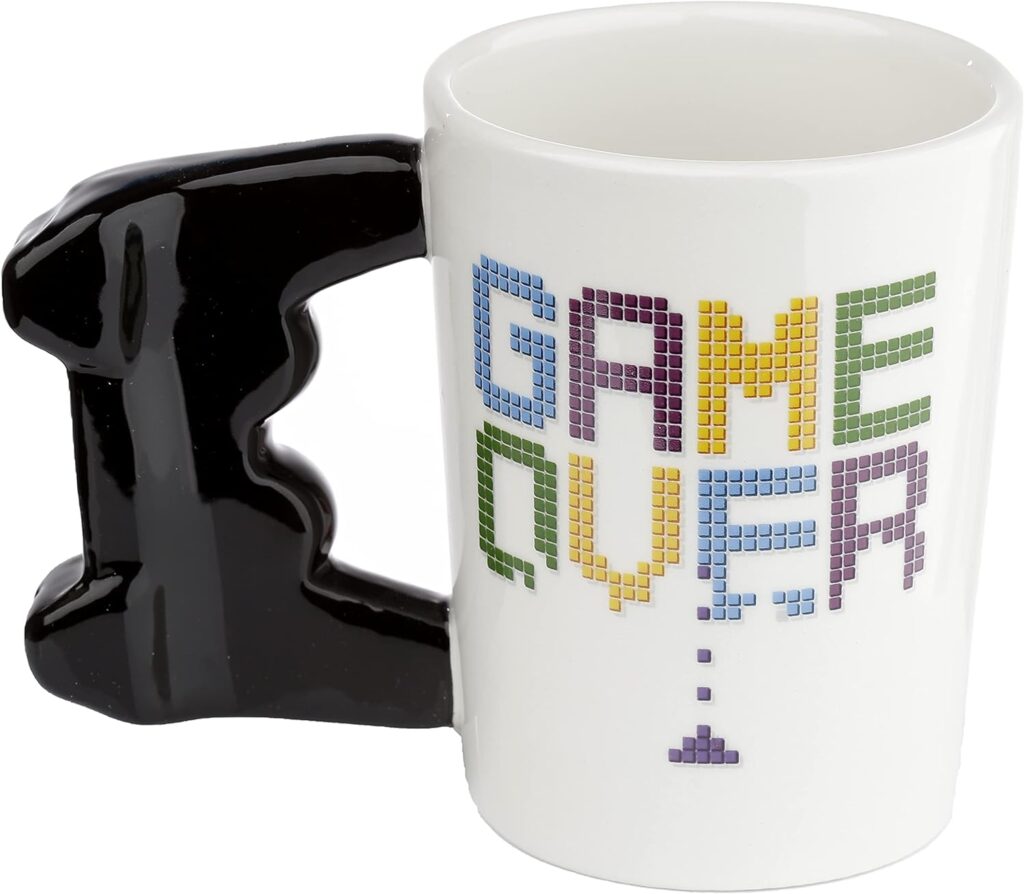 Mug à anse décorée "game over"