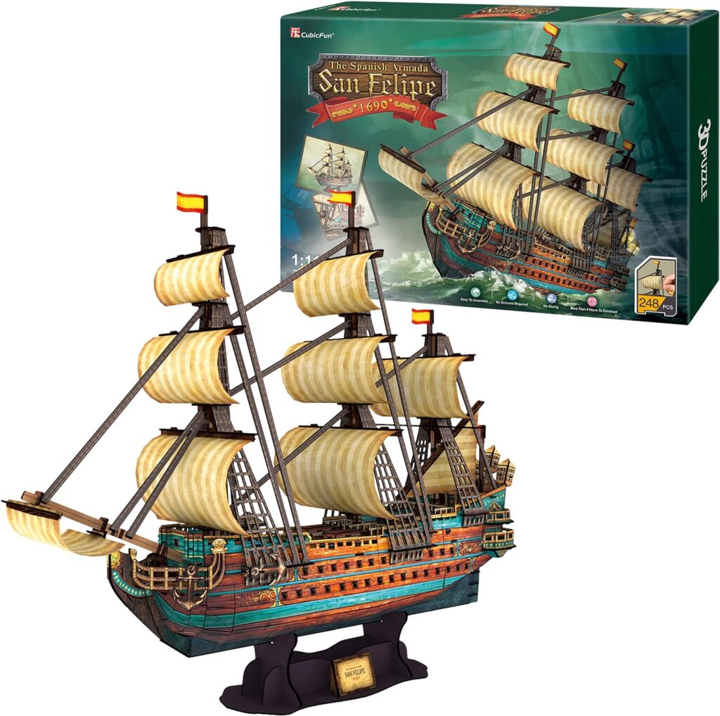 Puzzle 3D - maquette de bateau pirate San Felipe