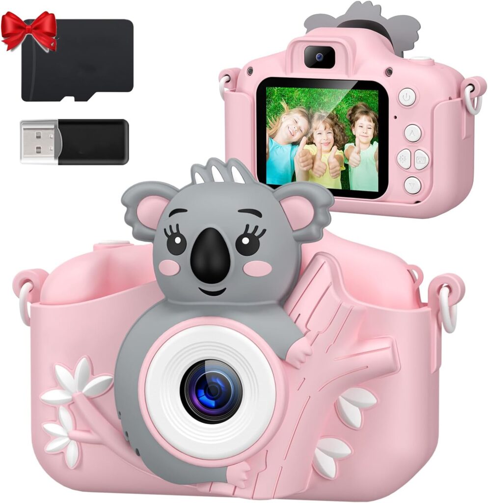 13. Appareil Photo Numérique avec 1080P HD & Carte SD 32GB, Mini Caméra Enfant pour Garçons & Filles de 3 à 12 Ans de Cadeau Jouet 