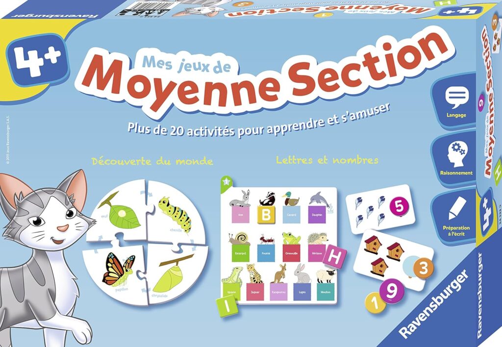 Ravensburger - Jeu éducatif, mes jeux de moyenne section 