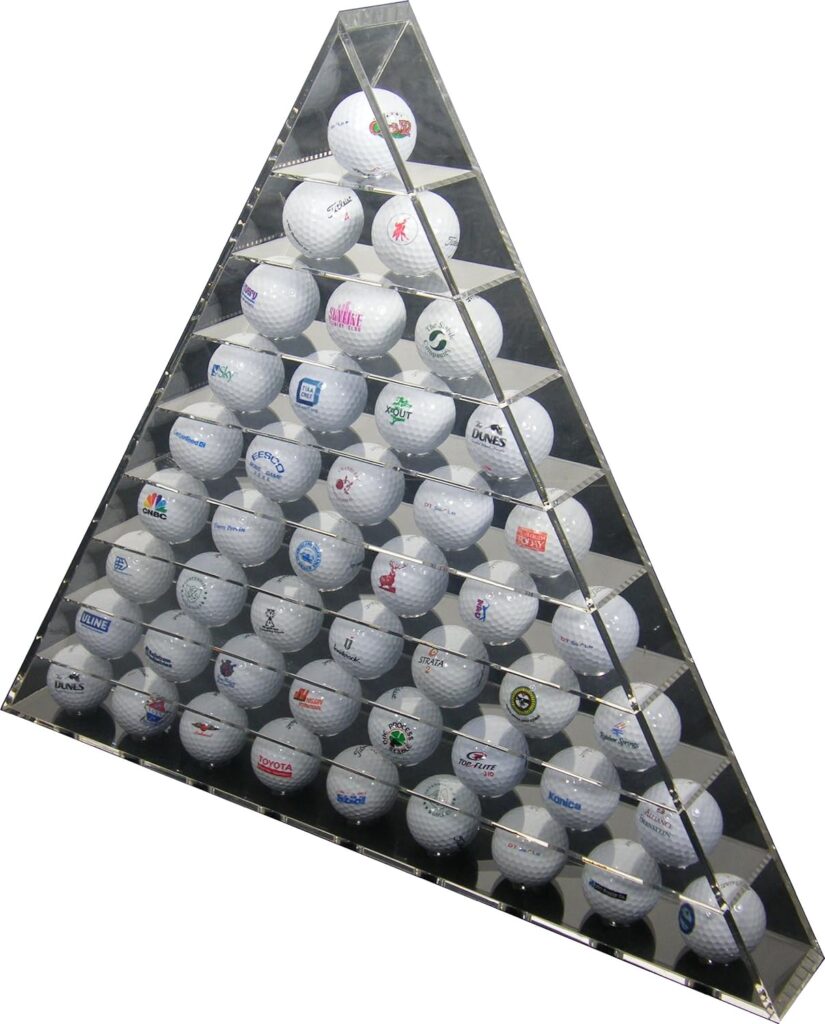 Longridge - Perspex Showcase pour balles de golf (peut contenir 45 balles de golf) 