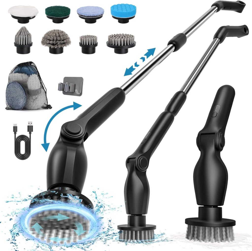 Brosse de nettoyage électrique rotative