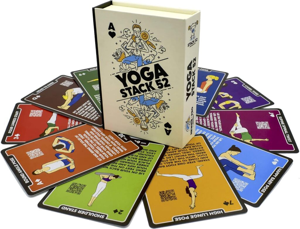 17. Stack 52 Cartes d'exercices de Yoga 